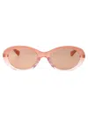 Bottega Veneta Pink-pink-pink Recycled Acetate Sunglasses In Pink
