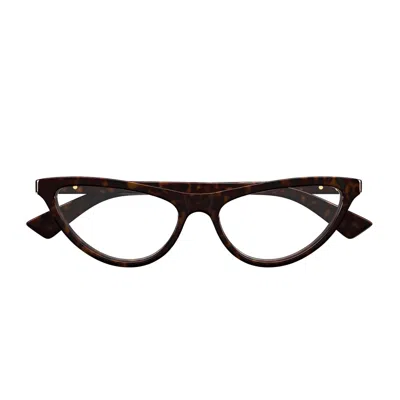 Bottega Veneta Bv1416o Linea Ribbon 002 Havana Glasses In Brown