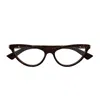 Bottega Veneta Bv1416o Linea Ribbon Eyeglasses In Brown