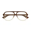 Bottega Veneta Bv1417o Linea Ribbon 004 Brown Glasses In Brown