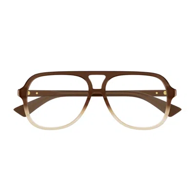 Bottega Veneta Bv1417o Linea Ribbon 004 Brown Glasses