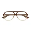 Bottega Veneta Bv1417o-004brown-brown-transparent In Brown