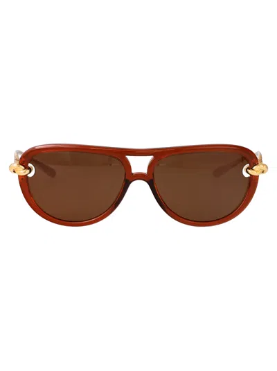 Bottega Veneta Bv1418s Sunglasses In Brown