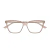 Bottega Veneta Bv1421o Linea Logo Eyeglasses In Neutral