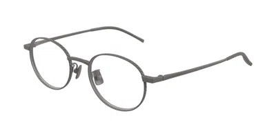 Bottega Veneta Bv1426oa Asian Fit 003 Men's Glasses Silver Size 50 - Free Lenses - Blue Light Block Available In Metallic