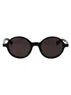 Bottega Veneta Black-black-grey Recycled Acetate Sunglasses In Black