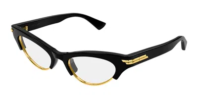 Bottega Veneta Bv1431s 009 Women's Glasses Black Size 52 - Free Lenses - Blue Light Block Available