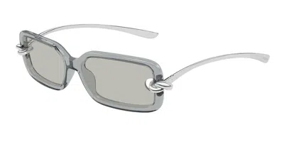Bottega Veneta Bv1439s 004 Occhiali Da Sole Grigi Per Donna In Gray
