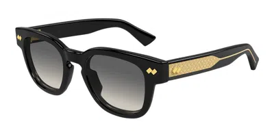 Bottega Veneta Bv1441s 001 Occhiali Da Sole Neri Per Uomo In Black