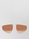 Bottega Veneta Bv1466s Sunglasses Brass Metal Frame In Neutrals
