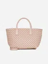 Bottega Veneta Mini Leather Cabat Top-handle Bag In Lotus