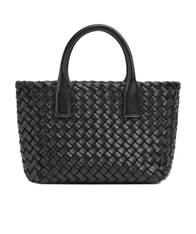 Bottega Veneta Mini Cabat In Black