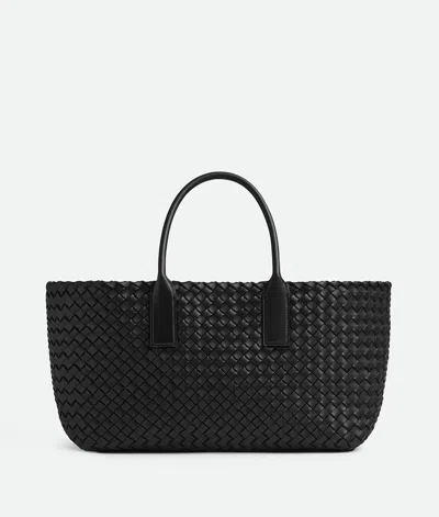Bottega Veneta Small Cabat In Black