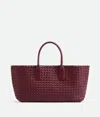 Bottega Veneta Small Cabat Handbag In Bordeaux