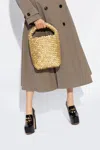 Bottega Veneta Small Cabat Sequined Bucket Bag In Gold