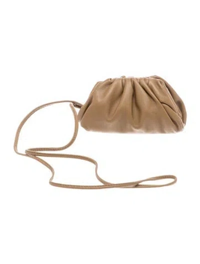Pre-owned Bottega Veneta Calf Leather The Pouch Coin In Brown