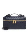 Bottega Veneta Calfskin Bang Bang Vanity Case Bag In Blue