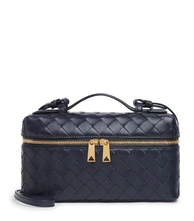 Bottega Veneta Calfskin Bang Bang Vanity Case Bag In Blue