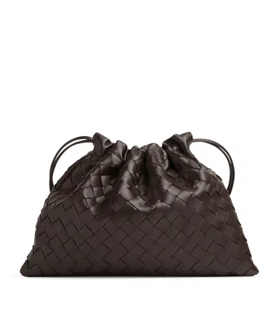 Bottega Veneta Calfskin Dustbag Shoulder Bag In Brown