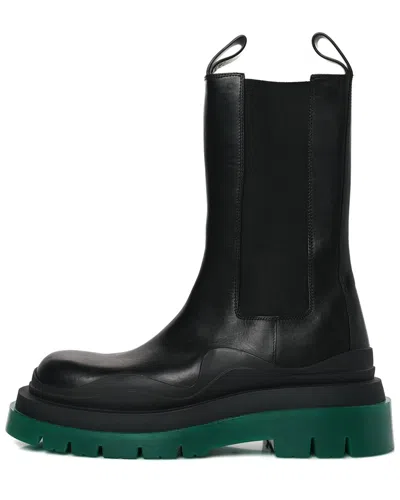Bottega Veneta Calfskin Leather The Tire Chelsea Boot (authentic Pre-loved) In Black