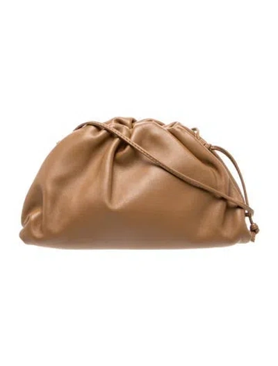 Pre-owned Bottega Veneta Calfskin Mini Pouch In Brown