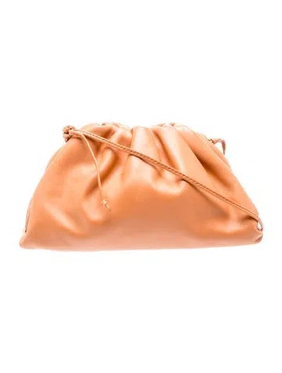 Pre-owned Bottega Veneta Calfskin Mini Pouch Mini In Orange