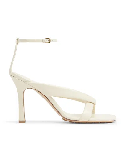 BOTTEGA VENETA CALFSKIN RIVA HEELED SANDALS 90