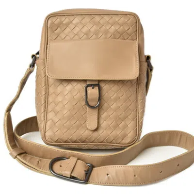 Pre-owned Bottega Veneta Camel Leather Shoulder Bag ()