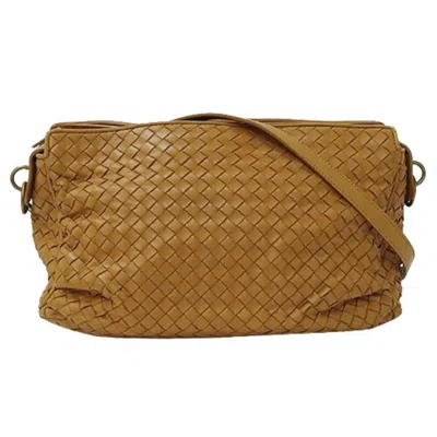 Pre-owned Bottega Veneta Camel Leather Shoulder Bag ()