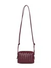 Bottega Veneta Camera Bag "loop" Mini In Burgundy