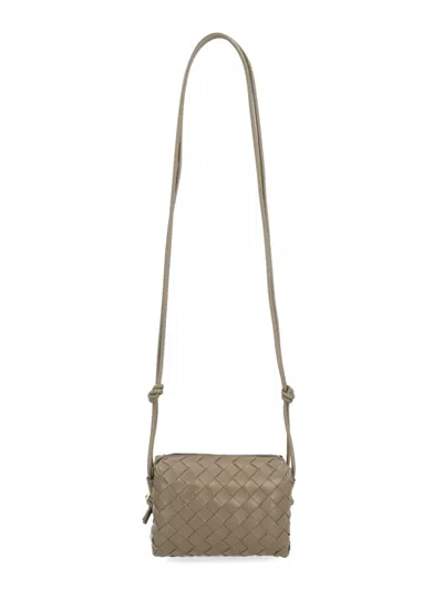 Bottega Veneta Camera Bag Loop Mini In Beige