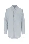 Bottega Veneta Checked Sleeved Shirt In Blue