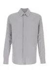 Bottega Veneta Men Camicia Con Logo In Gray