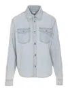 Bottega Veneta Denim Shirt In Blue