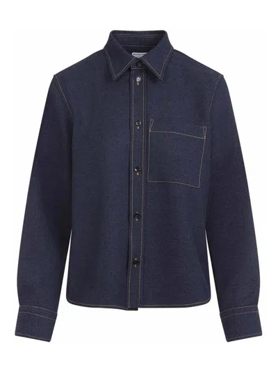 BOTTEGA VENETA CAMISA - AZUL OSCURO