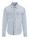 Bottega Veneta Denim Shirt In Blue