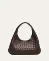 Bottega Veneta Campana Small Leather Shoulder Bag In Brown