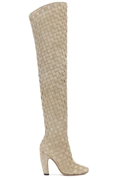 Bottega Veneta Gray Canalazzo Boots In Grey