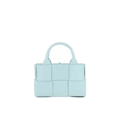 Bottega Veneta Candy Arco Tote Bag In Blue