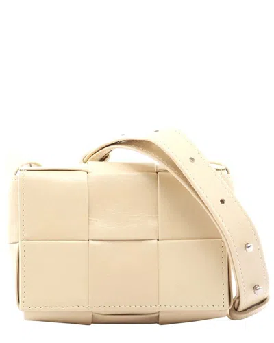Bottega Veneta Candy Cassette Mini Leather Bag (authentic Pre-loved) In Neutral