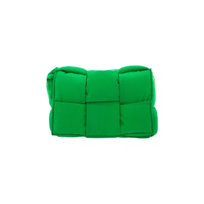 Pre-owned Bottega Veneta Candy Cassette Nylon Bag 'parakeet' In Green