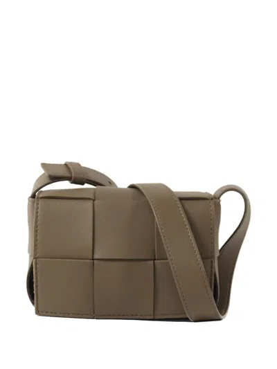 Pre-owned Bottega Veneta Candy Cassette Shoulder Bag In Brown