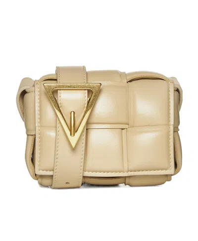 Bottega Veneta Candy Cassette Shoulder Bag In Nude