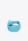 Bottega Veneta Blue Jodie Mini Leather Shoulder Bag In Dip