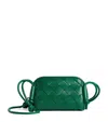Bottega Veneta Candy Leather Intrecciato Concert Pouch In Green