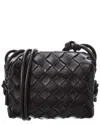 Bottega Veneta Candy Loop Leather Camera Bag In Black