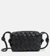 Bottega Veneta Candy Loop Leather Shoulder Bag In Black-gold