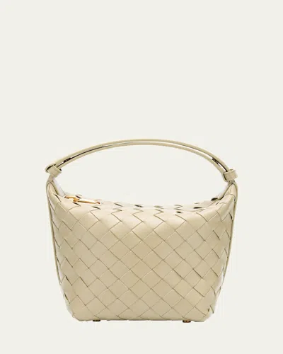 Bottega Veneta Womens Travertine-gold Intrecciato-woven Leather Top-handle Bag In 2916 Travertine