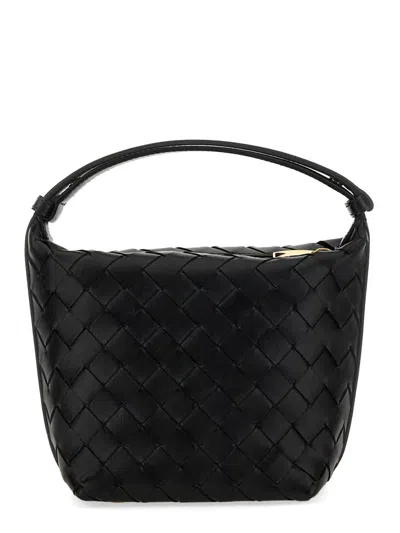 Bottega Veneta Black Micro Wallace Bag