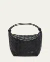 Bottega Veneta Candy Wallace Bag In Black-gold